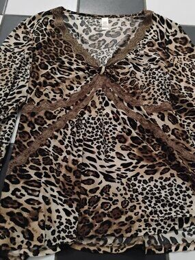 Leopard Print Blouse 🐆